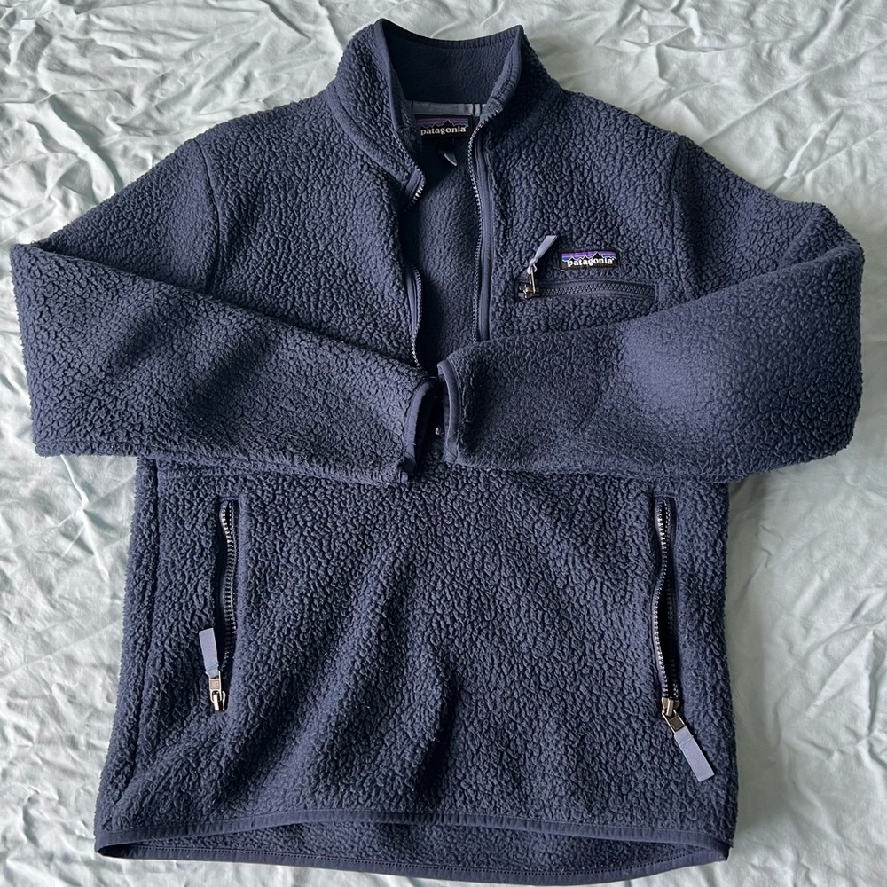 Patagonia Navy Blue Fleece Half Zip